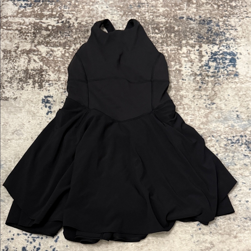 Lululemon athletic Black Halter Dress